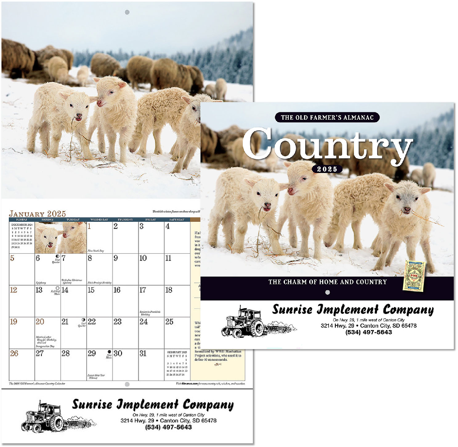 Custom Imprinted Calendar - The Old Farmer's Almanac Country #OF56CC1