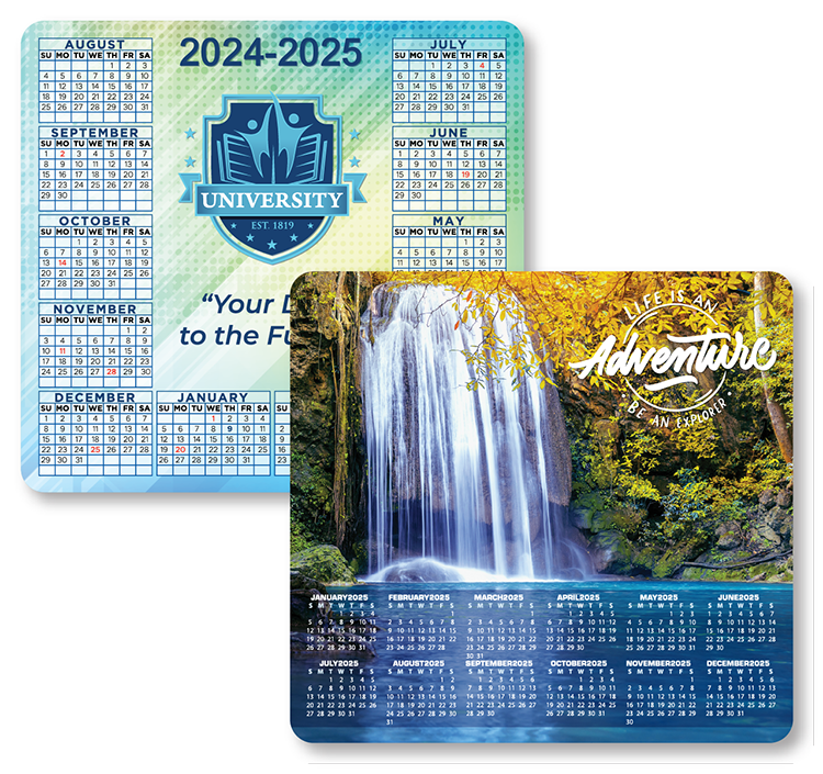 Custom Imprinted Calendar - Custom Vinyl Mousepad Calendar #MP2035