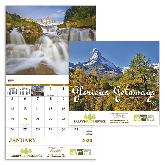 Custom Imprinted Calendar - Glorious Getaways #7225