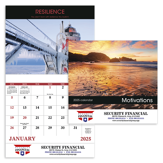 Custom Imprinted Calendar - Motivations #7228