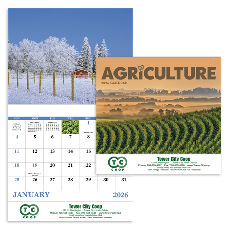 Custom Imprinted Calendar - Agriculture #7247