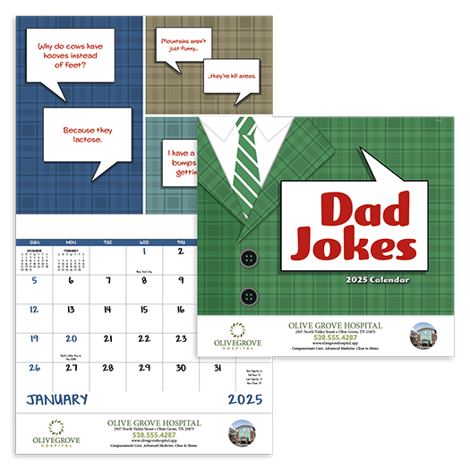 Custom Imprinted Calendar - Dad Jokes #7282