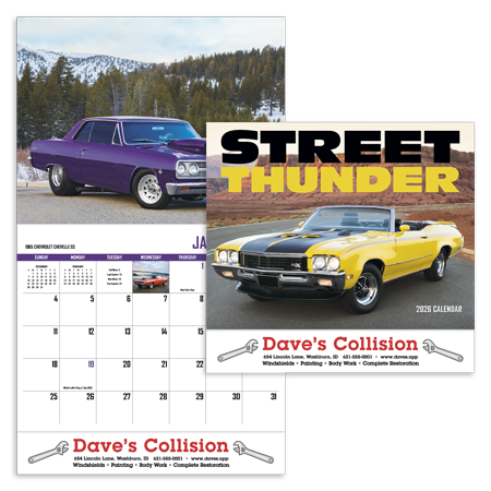 Custom Imprinted Calendar - Street Thunder #801