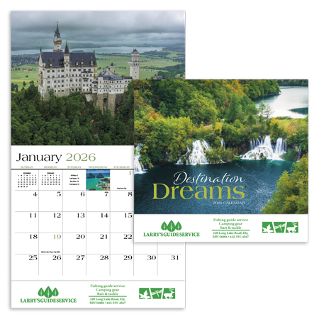 Custom Imprinted Calendar - Destination Dreams #804