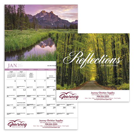 Custom Imprinted Calendar - Reflections #806