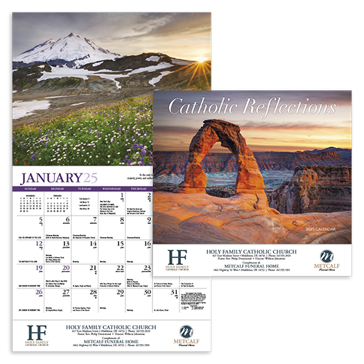 Custom Imprinted Calendar - Catholic Reflections #809