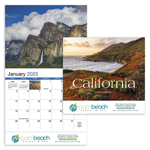 Custom Imprinted Calendar - California #811
