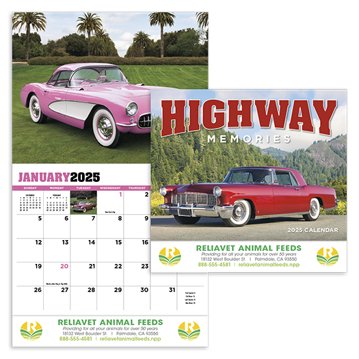 Custom Imprinted Calendar - Highway Memories #832