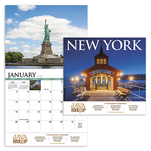 Custom Imprinted Calendar - New York #838