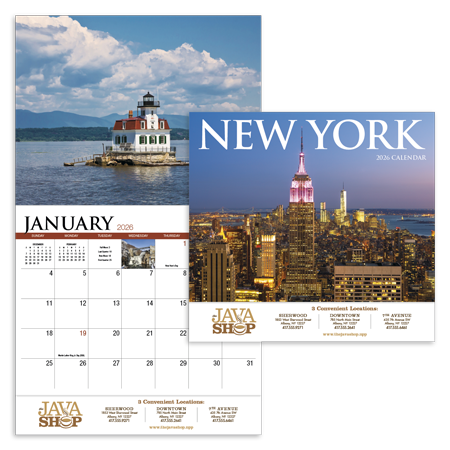 Custom Imprinted Calendar - New York #838