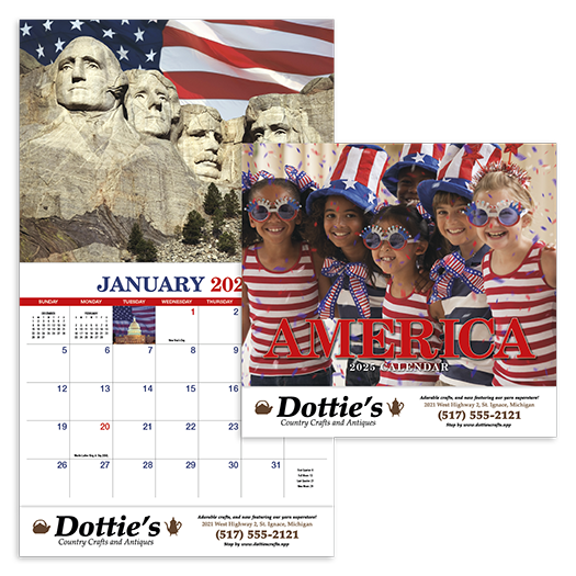 Custom Imprinted Calendar - America #857