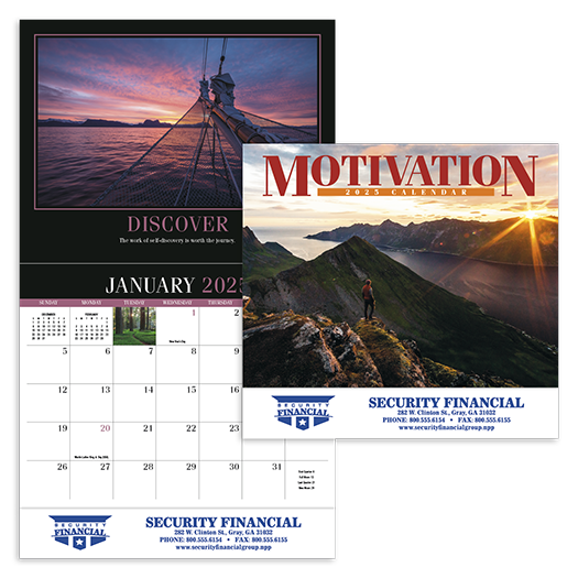 Custom Imprinted Calendar - Motivation #863