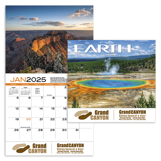 Custom Imprinted Calendar - Earth #872