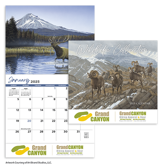 Custom Imprinted Calendar - Wildlife Collection #884