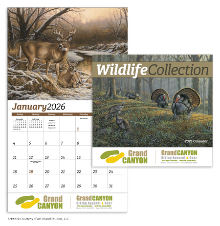 Custom Imprinted Calendar - Wildlife Collection #884