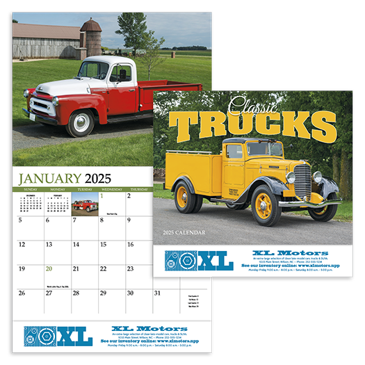 Custom Imprinted Calendar - Classic Trucks #894