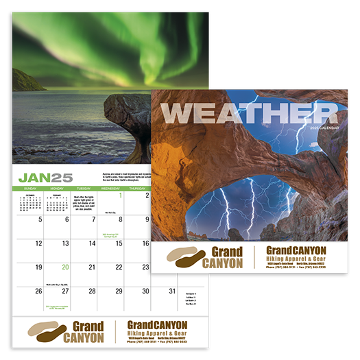 Custom Imprinted Calendar - Weather #895