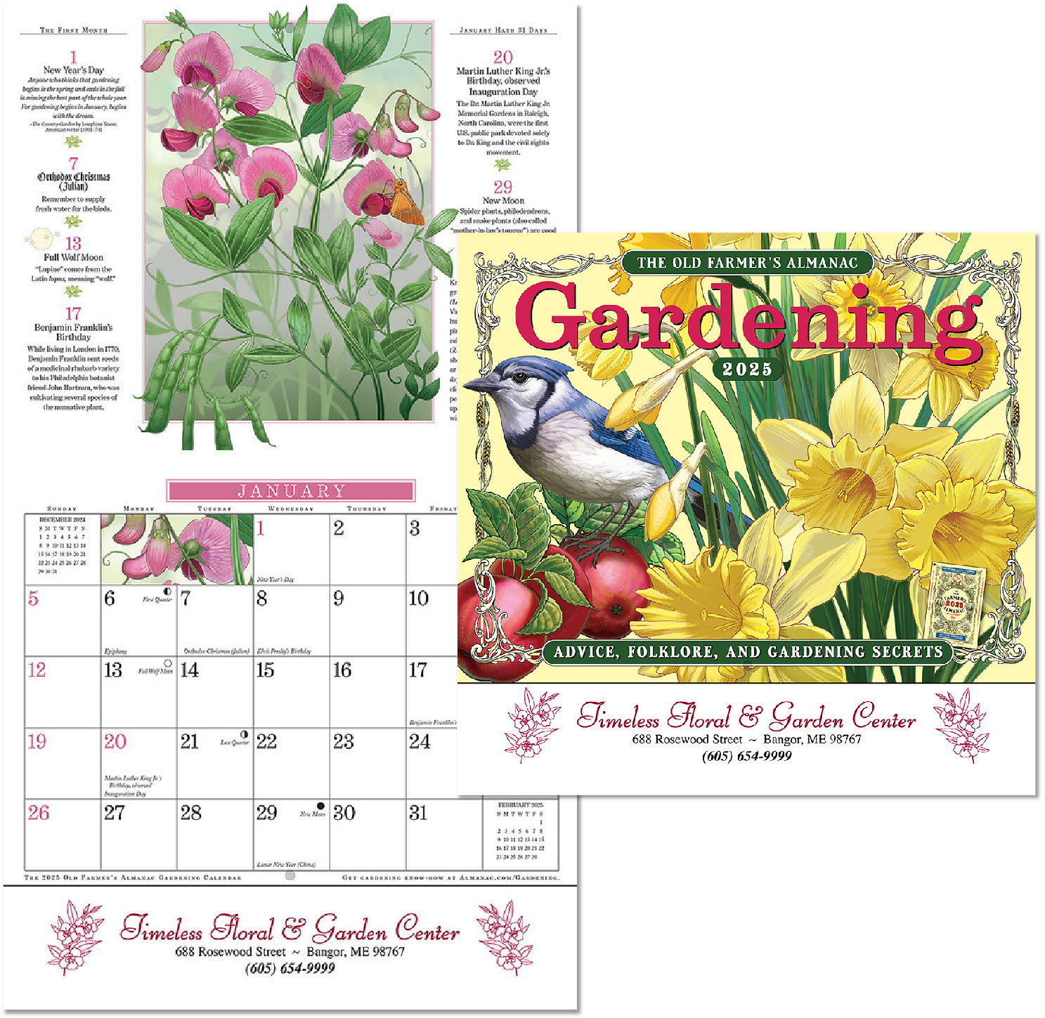 Custom Imprinted Calendar - The Old Farmer's Almanac Gardening #OF56GA1