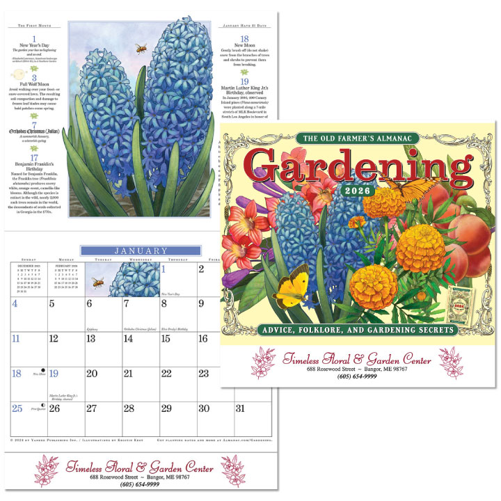 Custom Imprinted Calendar - The Old Farmer's Almanac Gardening #OF56GA1