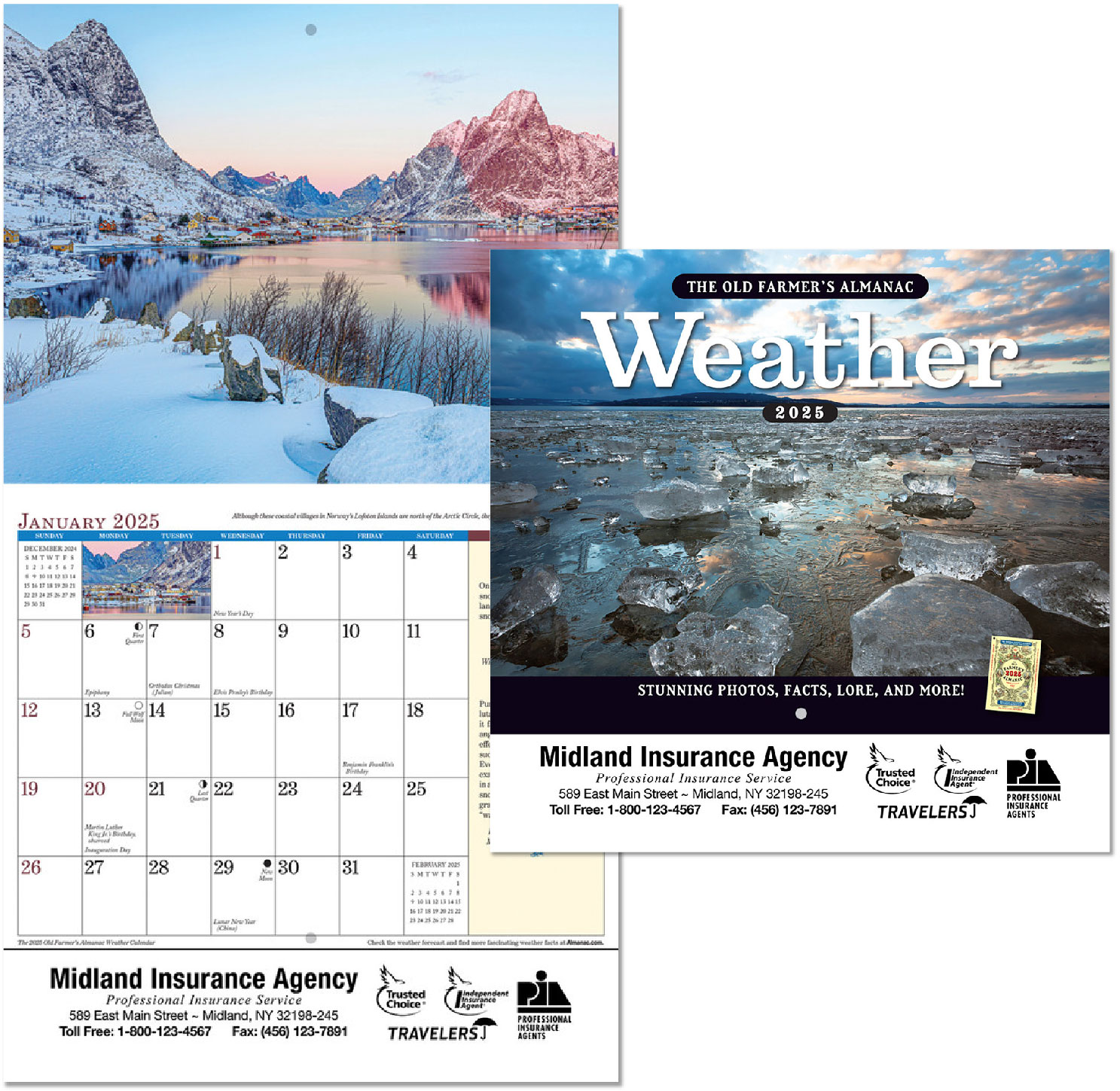 Custom Imprinted Calendar - The Old Farmer's Almanac Weather Watcher's #OF56WE1