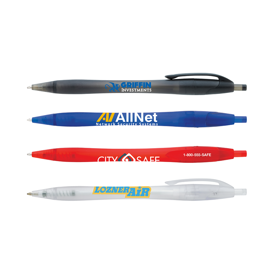 Custom Imprinted Calendar - Frosted Dart Pen #55663