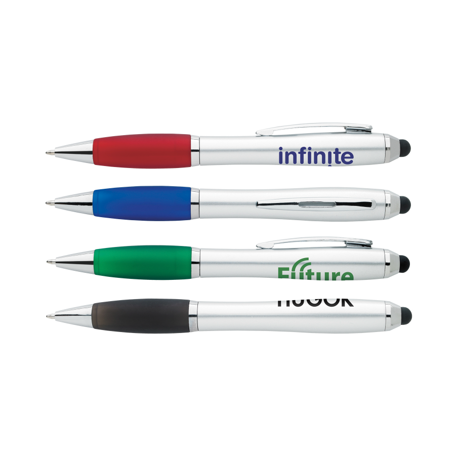 Custom Imprinted Calendar - Silver Ion Stylus Pen #55686